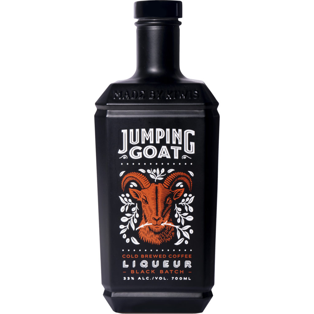 Butelka likieru kawowego Jumping Goat Whisky
