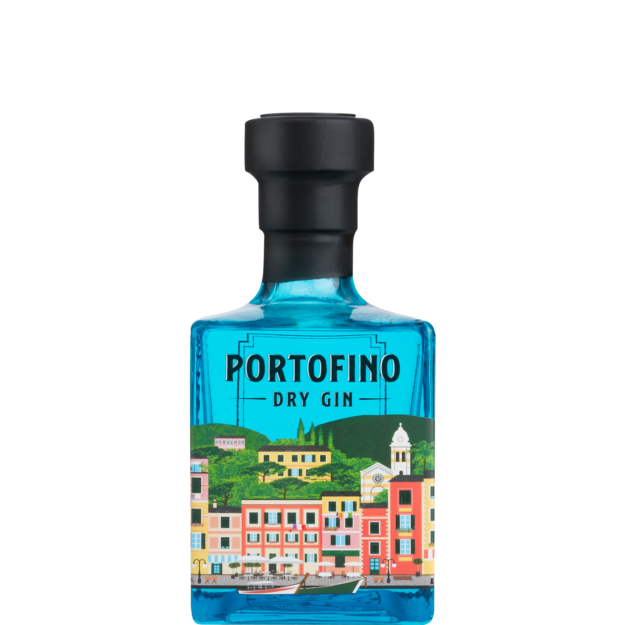 Butelka włoskiego ginu Portofino Dry Gin 100 ml