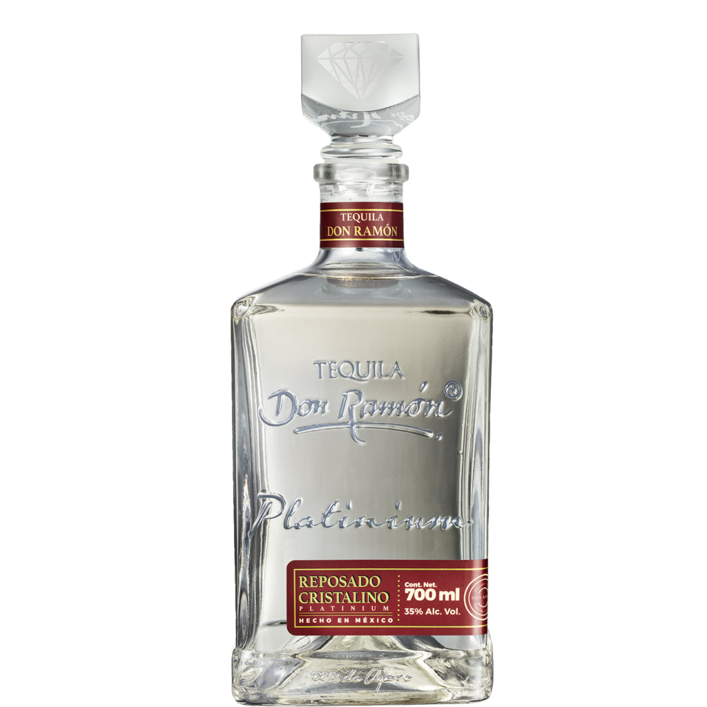 Butelka meksykańskiej tequili Casa Don Ramón Platinium Reposado Cristalino