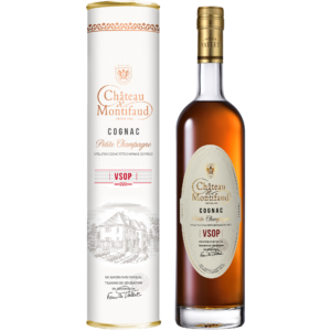 Francuski koniak Château de Montifaud VSOP Ariane Cognac z pudelkiem prezentowym