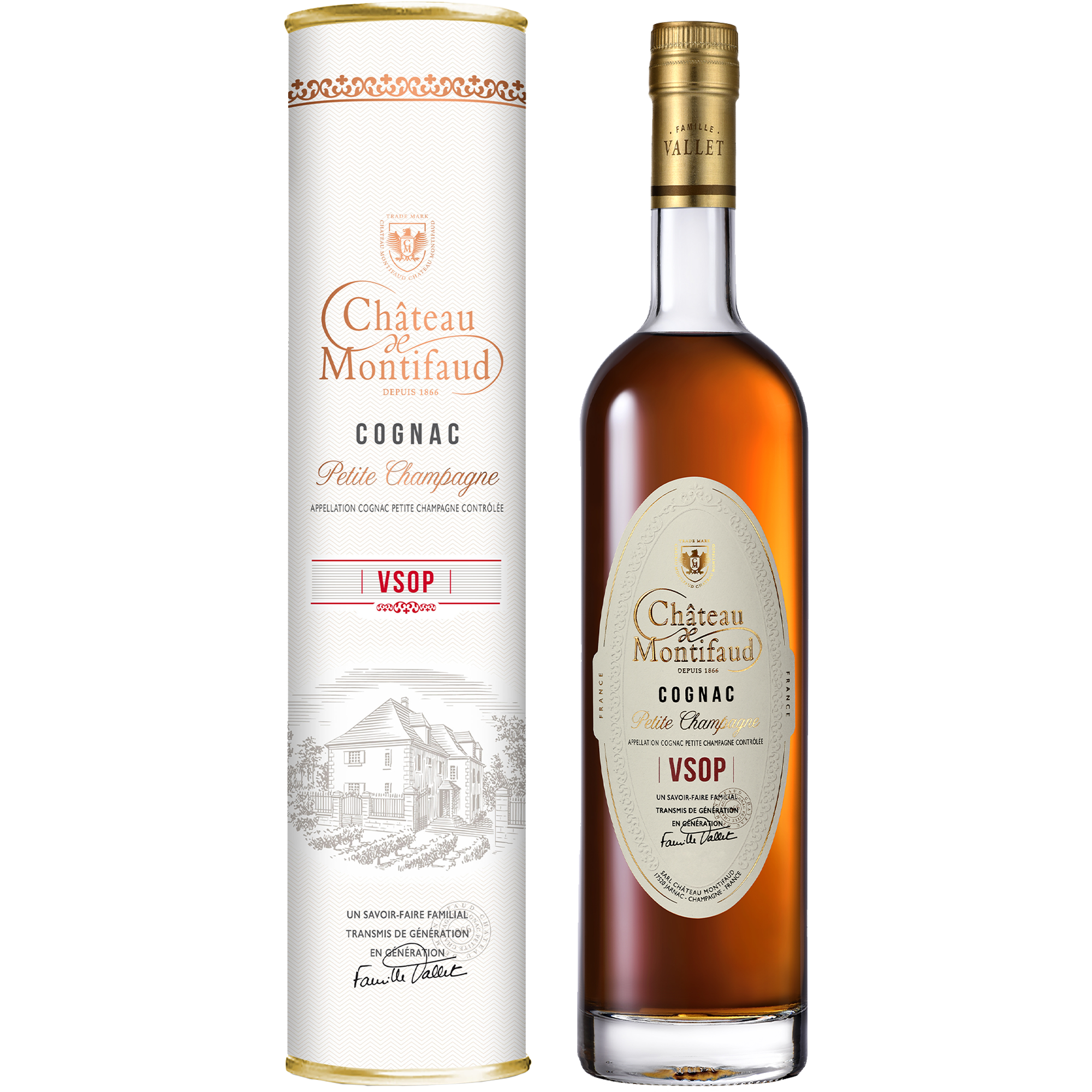 Francuski koniak Château de Montifaud VSOP Ariane Cognac z pudelkiem prezentowym