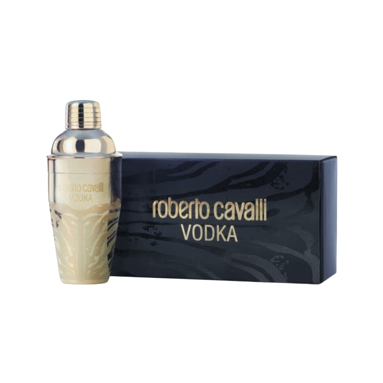 shaker w pudełku prezentowym roberto cavalli vodka
