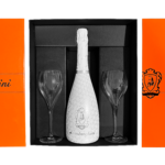 lamborghini orange bottle gift box with glasses included