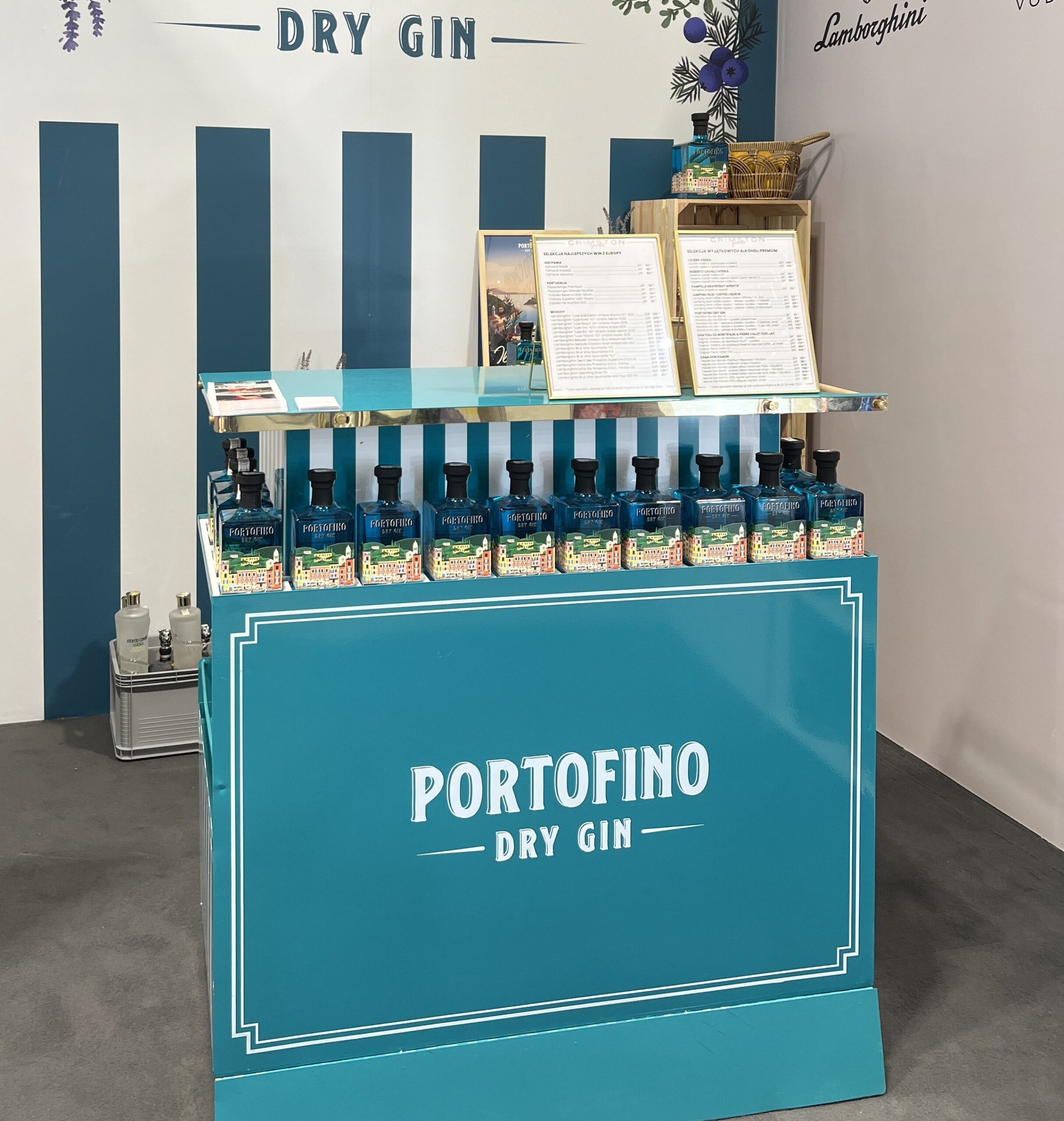 portofino dry gin portable bar