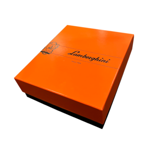 lamborghini orange bottle gift box with glasses included