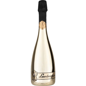 bottle of non-alcoholic lamborghini sparkling wine