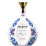 Casa Don Ramón Cerámica tequila, Añejo version, in a hand-decorated white bottle
