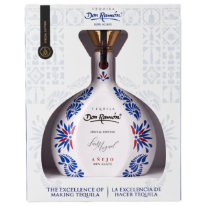 Tequila Casa Don Ramón Cerámica w wersji Añejo w ręcznie zdobionej, białej butelce