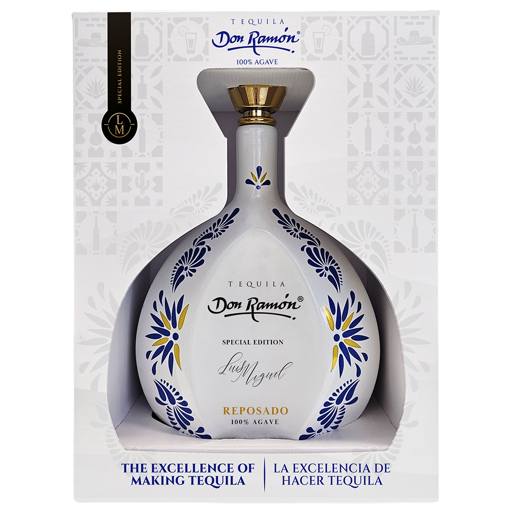 Ceramic bottle of Casa Don Ramón tequila, Reposado version, special edition