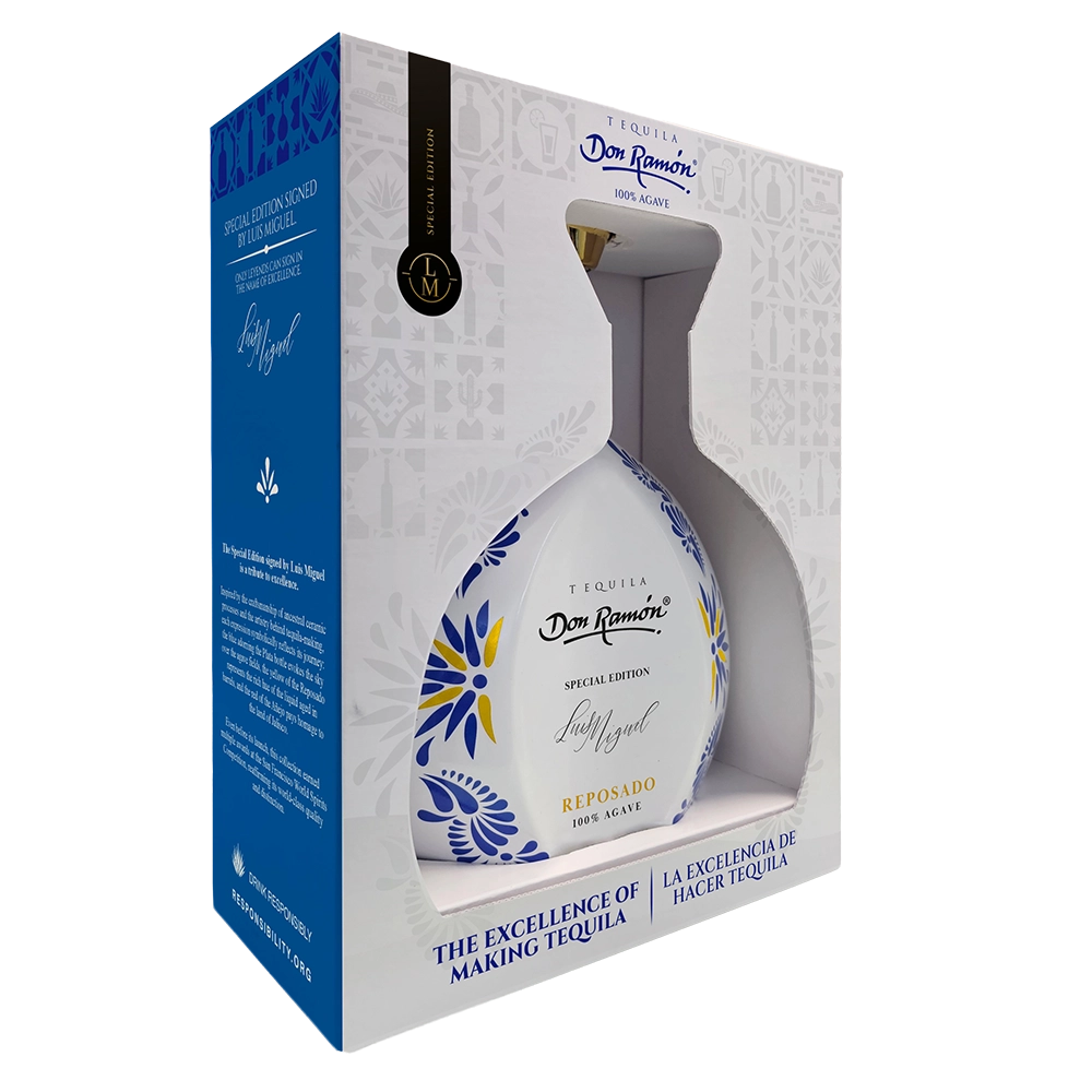 Ceramic bottle of Casa Don Ramón tequila, Reposado version, special edition