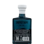 Tył butelki Portofino Dry Gin Winter Nights Limited Edition 500 ml z etykietą produktu i oznaczeniem 43% alkoholu.